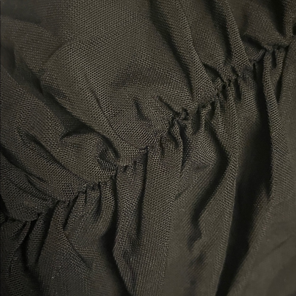 FOREVER 21+ MESH RUCHED HALTER DRESS - BLACK SIZE 1X (NEW WITH TAGS) A20 - Picture 5 of 6